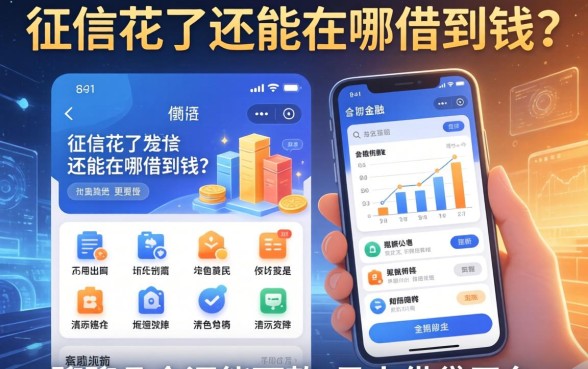 征信花了还能在哪借到钱？聊聊几个还能下款的马上借钱平台