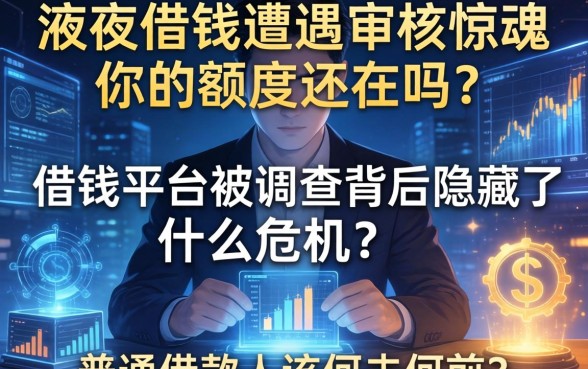 深夜借钱遭遇审核惊魂，你的额度还在吗？借钱平台被调查背后隐藏了什么危机？普通借款人该何去何从？