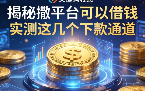 揭秘撒平台可以借钱，实测这几个下款通道