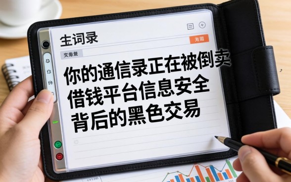 你的通讯录正在被倒卖：借钱平台信息安全背后的黑色交易