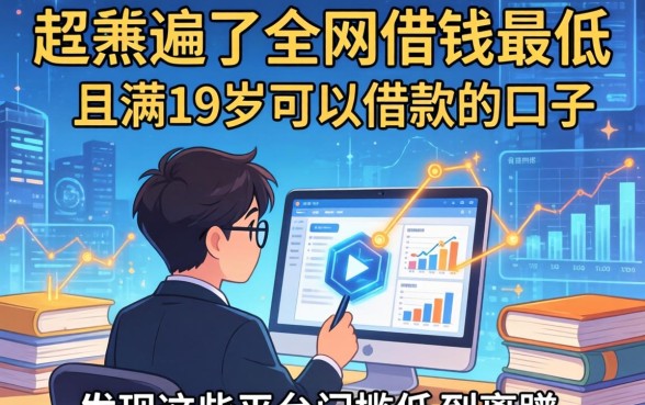 我翻遍了全网借钱最低且满19岁可以借款的口子，发现这些平台门槛低到离谱