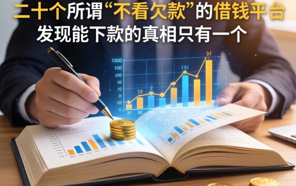 我翻了二十个所谓“不看欠款”的借钱平台，发现能下款的真相只有一个