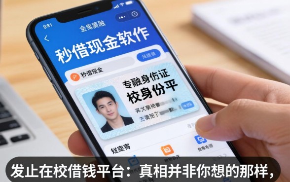 我翻遍了手机身份证秒借现金的软件，发现在校借钱平台的真相并非你想的那样