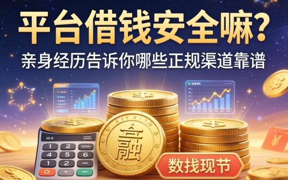 平台借钱安全嘛？亲身经历告诉你哪些正规渠道靠谱