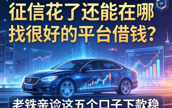 征信花了还能在哪找很好的平台借钱？老铁亲测这五个口子下款稳