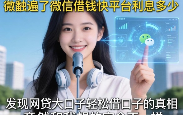 我翻遍了微信借钱快平台利息多少，发现网贷大口子轻松借口子的真相竟然和我想的完全不一样