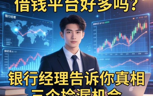 借钱平台好多吗？银行经理告诉你真相和三个捡漏机会