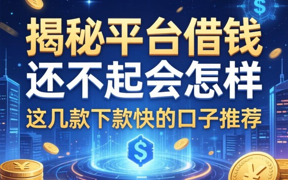 揭秘平台借钱还不起会怎样，这几款下款快的口子推荐