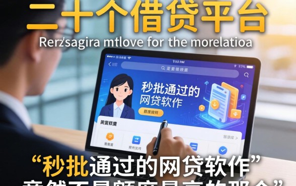 我翻了二十个借贷平台，发现秒批通过的网贷软件竟然不是额度最高的那个