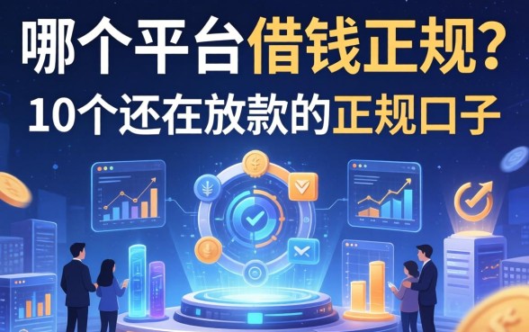 哪个平台借钱正规？整理了10个还在放款的正规口子