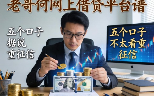 老哥们整理的网上借钱平台谱：这五个口子据说不太看重征信