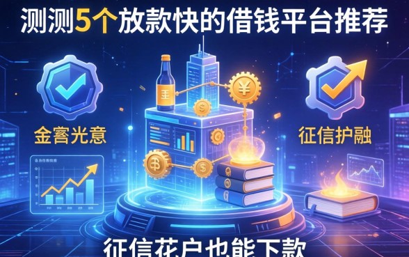 实测5个放款快的借钱平台推荐，征信花户也能下款