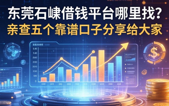 东莞石碣借钱平台哪里找？亲测五个靠谱口子分享给大家