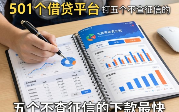 整理了501个借钱平台，这五个不查征信的下款最快
