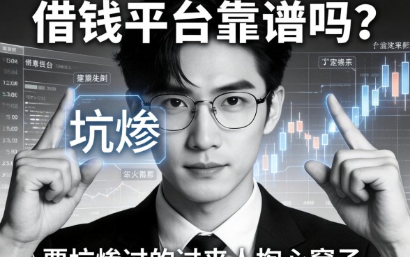 黑白借钱平台靠谱吗？一个被坑惨过的过来人掏心窝子