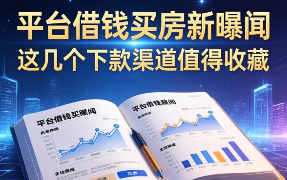 平台借钱买房新闻曝光：这几个下款渠道值得收藏