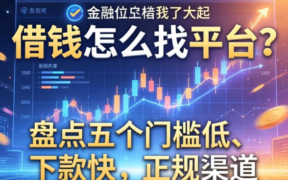 借钱怎么找平台？盘点五个门槛低、下款快的正规渠道