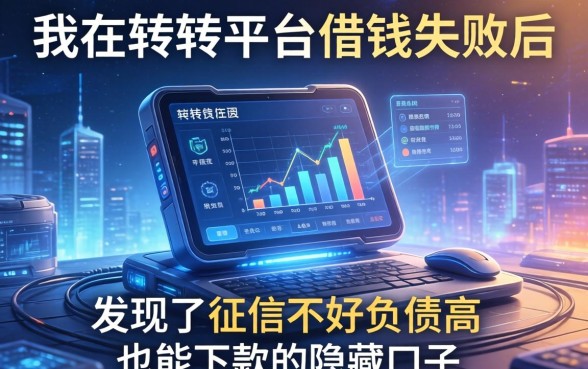 我在转转平台借钱失败后，发现了征信不好负债高也能下款的隐藏口子