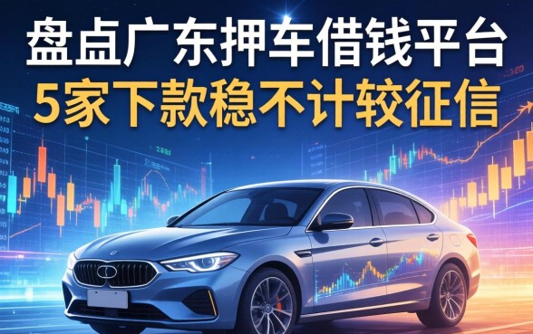 盘点广东押车借钱平台，这5家下款稳不计较征信
