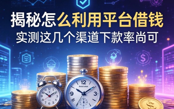 揭秘怎么利用平台借钱，实测这几个渠道下款率尚可
