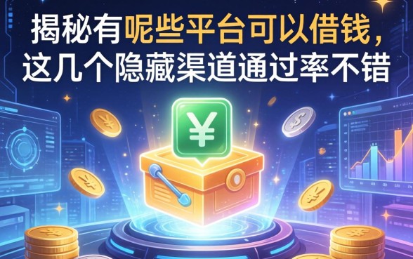 揭秘有呢些平台可以借钱，这几个隐藏渠道通过率不错