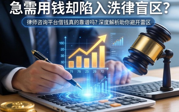 急需用钱却陷入法律盲区？在律师咨询平台借钱真的靠谱吗？深度解析助你避开雷区