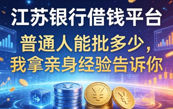 江苏银行借钱平台：普通人能批多少，我拿亲身经历告诉你