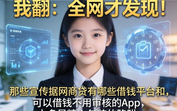 我翻了全网才发现，那些宣传根据网商贷有哪些借钱平台和可以借钱不用审核的app，大多是精心包装的陷阱