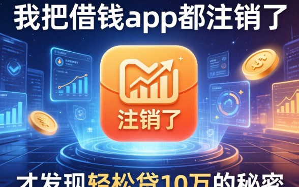 我把借钱的app都注销了，才发现轻松贷10万的秘密