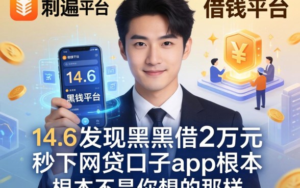 我翻遍了14.6的借钱平台，发现黑户借2万元秒下网贷口子app根本不是你想的那样