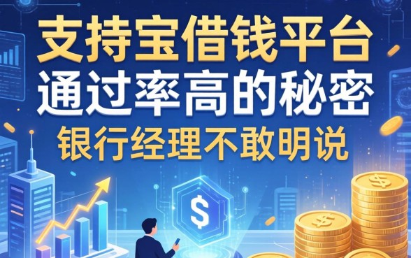 支持宝借钱平台通过率高的秘密，银行经理不敢明说