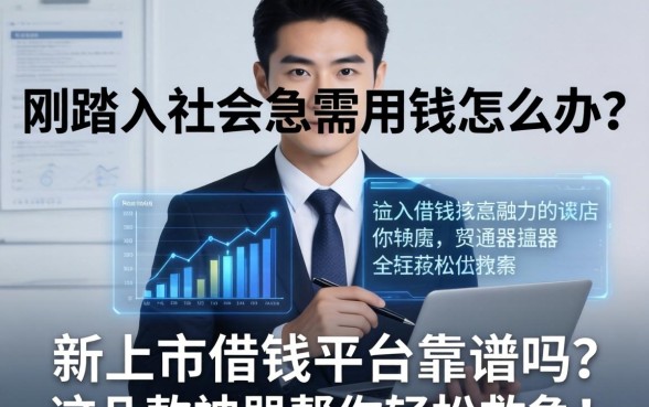 刚踏入社会急需用钱怎么办？新上市借钱平台靠谱吗？这几款神器帮你轻松救急！
