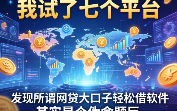 我试了七个平台，发现所谓网贷大口子轻松借软件其实是个伪命题