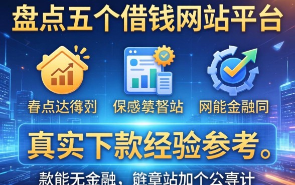 盘点五个借钱网址平台，附上真实下款经历参考