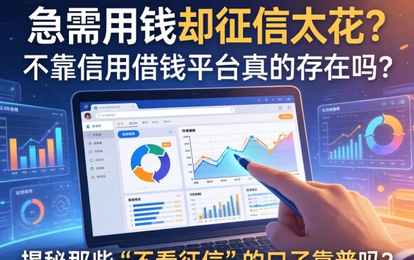 急需用钱却征信太花？不靠信用借钱平台真的存在吗？揭秘那些“不看征信”的口子靠谱吗？