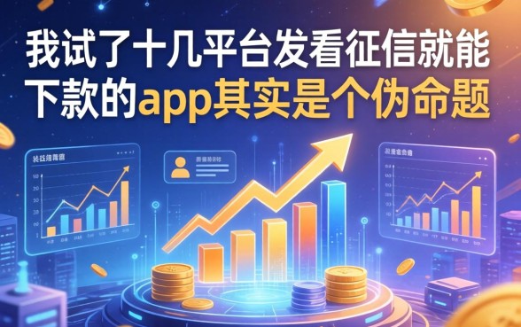 我试了十几个平台，发现不看征信就能下款的app其实是个伪命题