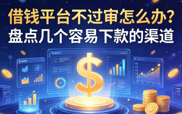 借钱平台不过审怎么办？盘点几个容易下款的渠道