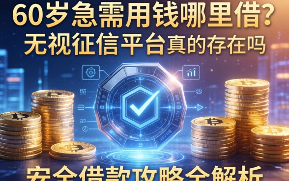 60岁急需用钱哪里借?无视征信的平台真的存在吗?安全借款攻略全解析