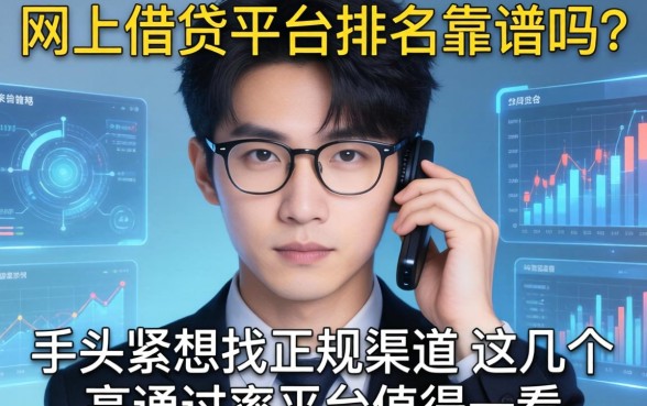 网上借钱平台排名靠谱吗？手头紧想找正规渠道，这几个高通过率平台值得一看