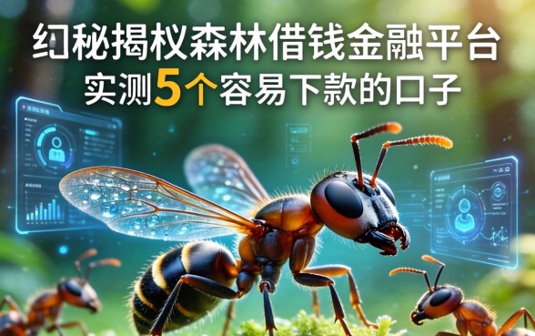 揭秘蚂蚁森林借钱金融平台：实测5个容易下款的口子