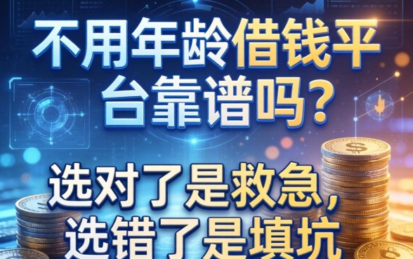 不用年龄借钱平台靠谱吗？选对了是救急，选错了是填坑