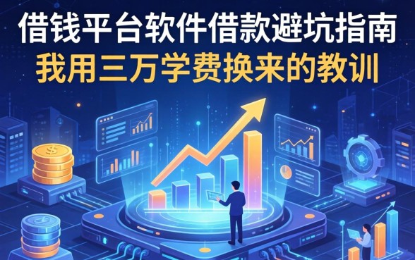 借钱平台软件借款避坑指南：我用三万学费换来的教训