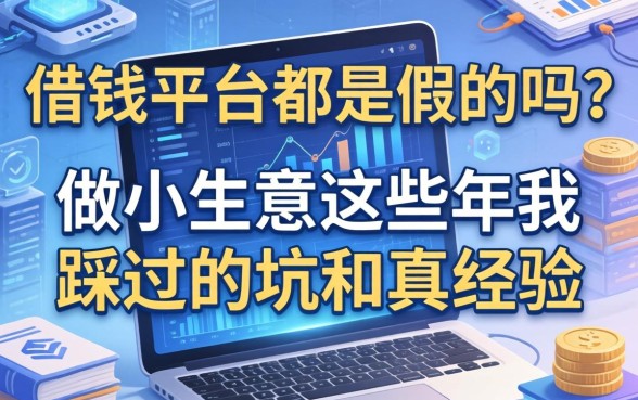 借钱平台都是假的吗？做小生意这些年我踩过的坑和真经验