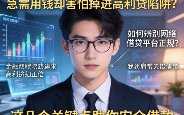 急需用钱却害怕掉进高利贷陷阱？如何辨别网络借钱平台正规？这几个关键点助你安全借款