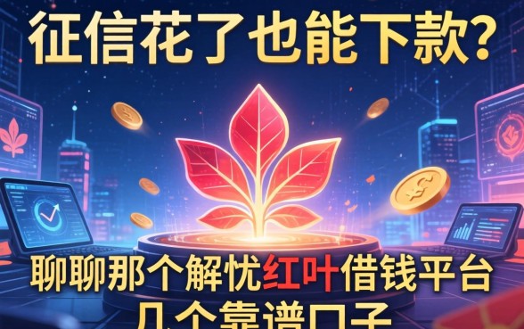 征信花了也能下款？聊聊那个解忧红叶借钱平台和几个靠谱口子