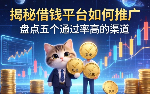 揭秘借钱平台如何推广，盘点五个通过率高的渠道