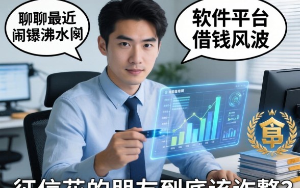 聊聊最近闹得沸沸扬扬的软件平台借钱风波，征信花的朋友到底该咋整？