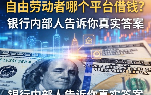自由劳动者哪个平台借钱？银行内部人告诉你真实答案