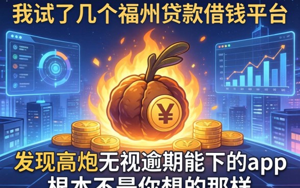 我试了几个福州贷款借钱平台，发现高炮无视逾期能下的app根本不是你想的那样