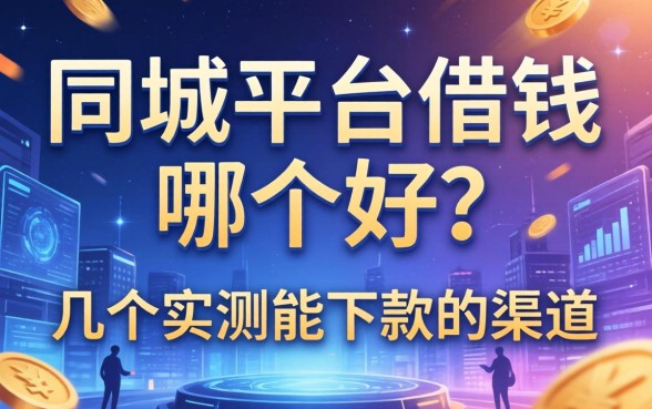 同城平台借钱哪个好？分享几个实测能下款的渠道